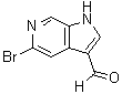5-Bromo-1H-pyrrolo[2,3-c]pyridine-3-carboxaldehyde molecular structure (CAS 1369348-93-5)