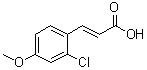 结构式 CAS# 1369477-55-3, 3-(2-氯-4-甲氧基苯基)-2-丙烯酸