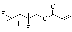structure of CAS# 13695-31-3, 2,2,3,3,4,4,4-Heptafluorobutyl methacrylate