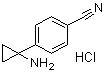 4-(1-Aminocyclopropyl)benzonitrile hydrochloride (1:1) molecular structure (CAS 1369512-65-1)