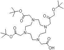 Tri-tert-butyl 1,4,7,10-tetraazacyclododecane-1,4,7,10-tetraacetate molecular structure (CAS 137076-54-1)