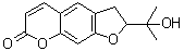 2,3-二氢-2-(1-羟基-1-甲基乙基)-7H-呋喃并[3,2-g][1]苯并吡喃-7-酮分子结构 (CAS 13710-70-8)