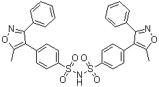 4-(5-Methyl-3-phenyl-4-isoxazolyl)-N-[[4-(5-methyl-3-phenyl-4-isoxazolyl)phenyl]sulfonyl]benzenesulfonamide molecular structure (CAS 1373038-60-8)