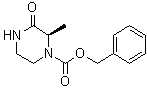 (R)-2-甲基-3-氧代哌嗪-1-羧酸苄酯分子结构 (CAS 1373232-19-9)