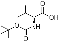 Boc-L-Valine molecular structure (CAS 13734-41-3)
