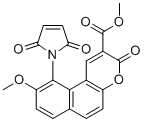 structure of CAS# 137350-66-4, Methyl 10-(2,5-dioxo-2,5-dihydro-1H-pyrrol-1-yl)-9-methoxy-3-oxo-3H-benzo[f]chromene-2-carboxylate