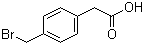 4-Bromomethylphenylacetic acid molecular structure (CAS 13737-36-5)