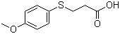 3-[(4-Methoxyphenyl)thio]propanoic acid molecular structure (CAS 13739-36-1)