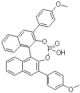 结构式 CAS# 1374030-19-9, (11bS)-4-羟基-2,6-二(4-甲氧基苯基)-二萘并[2,1-d:1',2'-f][1,3,2]二氧杂磷杂卓 4-氧化物