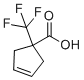 structure of CAS# 1374328-81-0, 1-(Trifluoromethyl)-3-cyclopentene-1-carboxylic acid