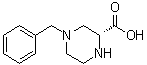(2R)-4-(Phenylmethyl)-2-piperazinecarboxylic acid molecular structure (CAS 137442-19-4)