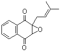 1a,7a-Dihydro-1a-(3-methyl-2-butenyl)naphth[2,3-b]oxirene-2,7-dione molecular structure (CAS 137492-06-9)