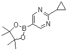 2-(Cyclopropyl)pyrimidine-5-boronic acid pinacol ester molecular structure (CAS 1375301-91-9)