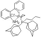 [2'-(Amino)[1,1'-biphenyl]-2-yl][butylbis(tricyclo[3.3.1.1(3,7)]dec-1-yl)phosphine]chloropalladium molecular structure (CAS 1375477-29-4)