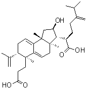 Poricoic acid A molecular structure (CAS 137551-38-3)