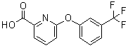6-[3-(Trifluoromethyl)phenoxy]-2-pyridinecarboxylic acid molecular structure (CAS 137640-84-7)