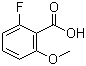 2-氟-6-甲氧基苯甲酸分子结构 (CAS 137654-21-8)