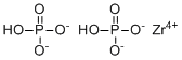Zirconium hydrogen phosphate molecular structure (CAS 13772-29-7)