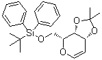 2,6-Anhydro-5-deoxy-1-O-[(1,1-dimethylethyl)diphenylsilyl]-3,4-O-(1-methylethylidene)-D-arabino-hex-5-enitol molecular structure (CAS 137792-66-6)