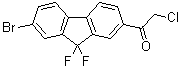 结构式 CAS# 1378387-81-5, 1-(7-溴-9,9-二氟-9H-芴-2-基)-2-氯乙酮