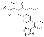 Valsartan methyl ester molecular structure (CAS 137863-17-3)