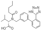 N-(1-Oxopentyl)-N-[[2'-(1H-tetrazol-5-yl)[1,1'-biphenyl]-3-yl]methyl]-L-valine molecular structure (CAS 137863-60-6)
