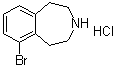 6-Bromo-2,3,4,5-tetrahydro-1H-3-benzazepine hydrochloride (1:1) molecular structure (CAS 1379326-84-7)