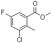 3-Chloro-5-fluoro-2-methylbenzoic acid methyl ester molecular structure (CAS 1379341-19-1)