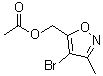structure of CAS# 1380089-33-7, (4-Bromo-3-methylisoxazol-5-yl)methyl acetate