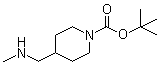 tert-Butyl 4-[(methylamino)methyl]piperidine-1-carboxylate molecular structure (CAS 138022-02-3)