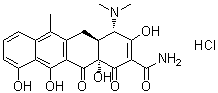 structure of CAS# 13803-65-1, Anhydrotetracycline hydrochloride