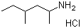structure of CAS# 13803-74-2, 4-Methyl-2-hexanamine hydrochloride;1,3-Dimethylpentylamine hydrochloride