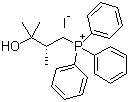 结构式 CAS# 138079-59-1, [(2R)-3-羟基-2,3-二甲基丁基]三苯基鏻碘化物