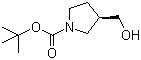 structure of CAS# 138108-72-2, (R)-1-Boc-3-hydroxymethylpyrrolidine;(R)-3-Hydroxymethylpyrrolidine-1-carboxylic acid tert-butyl ester