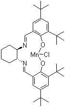 (R,R)-(-)N,N'-Bis(3,5-di-tert-butylsalicylidene)-1,2-cyclohexanediaminomanganese(III) chloride molecular structure (CAS 138124-32-0)
