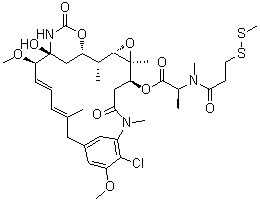 N2'-Deacetyl-N2'-[3-(methyldithio)-1-oxopropyl]maytansine molecular structure (CAS 138148-68-2)