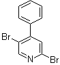 2,5-Dibromo-4-phenylpyridine molecular structure (CAS 1381937-40-1)
