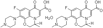 Levofloxacin hydrate molecular structure (CAS 138199-71-0)