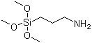 3-Aminopropyltrimethoxysilane molecular structure (CAS 13822-56-5)