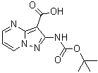 2-[[(1,1-Dimethylethoxy)carbonyl]amino]pyrazolo[1,5-a]pyrimidine-3-carboxylic acid molecular structure (CAS 1383056-73-2)