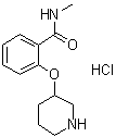 N-Methyl-2-(3-piperidinyloxy)benzamide hydrochloride (1:1) molecular structure (CAS 1383132-75-9)