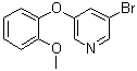 3-Bromo-5-(2-methoxyphenoxy)pyridine molecular structure (CAS 1383133-85-4)