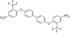 4,4'-Bis(4-amino-2-trifluoromethylphenoxy)biphenyl molecular structure (CAS 138321-99-0)