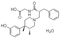 Alvimopan monohydrate molecular structure (CAS 1383577-62-5)