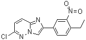 6-Chloro-2-(4-ethyl-3-nitrophenyl)imidazo[1,2-b]pyridazine molecular structure (CAS 1383624-01-8)