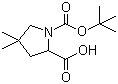 (S)-1-(tert-Butoxycarbonyl)-4,4-dimethylpyrrolidine-2-carboxylic acid molecular structure (CAS 138423-86-6)