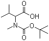 N-Boc-N-methyl-DL-valine molecular structure (CAS 13850-91-4)