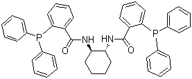 结构式 CAS# 138517-61-0, (1R,2R)-(+)-N,N'-双(2-二苯基膦苯甲酰)-1,2-环己二胺