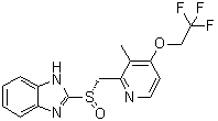 结构式 CAS# 138530-95-7, (-)-兰索拉唑