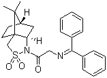 结构式 CAS# 138566-17-3, (R)-(-)-N-(二苯亚甲基)甘氨酰左旋樟脑磺内酰胺